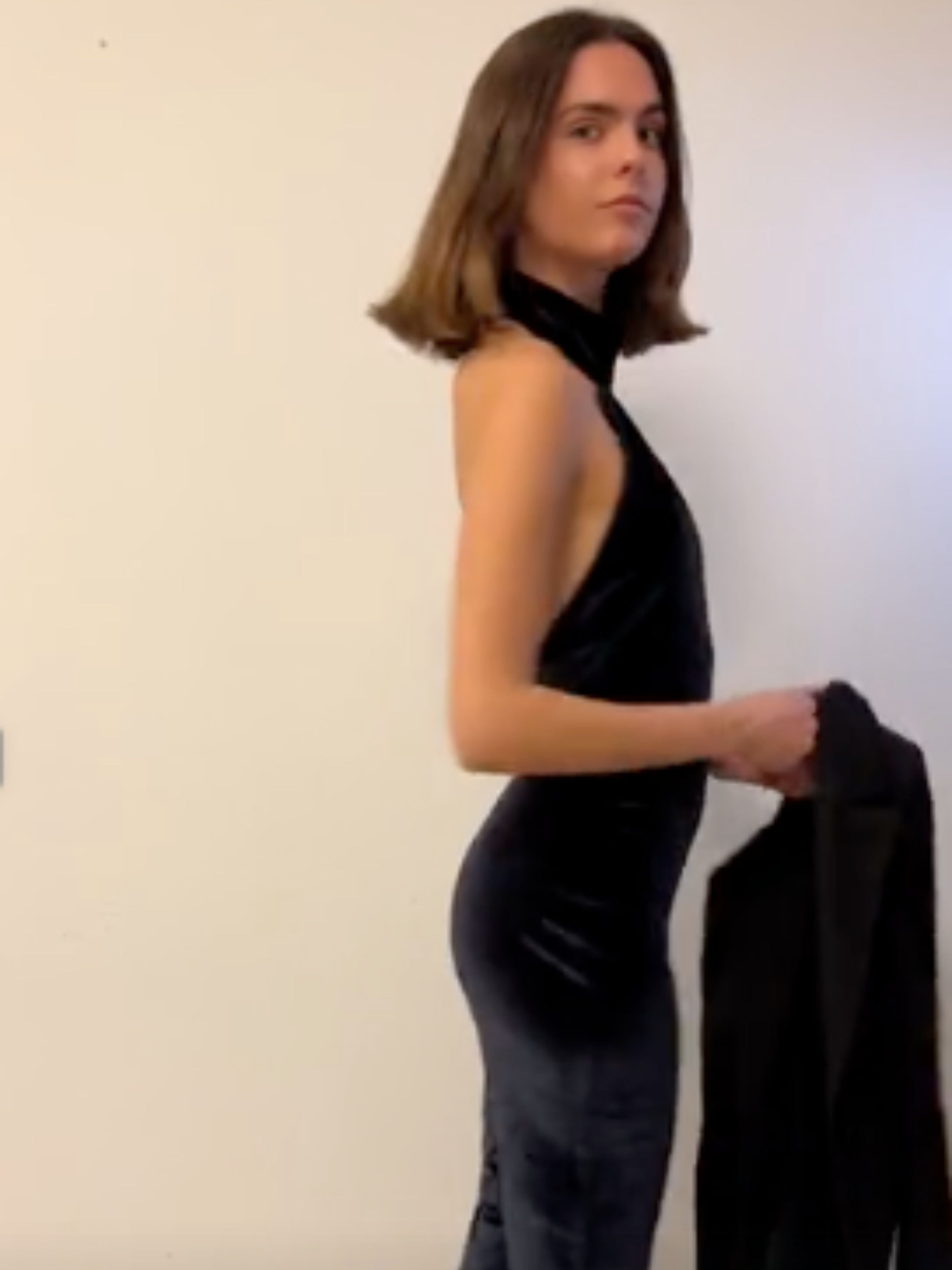 Velvet Jumpsuit - High Neck