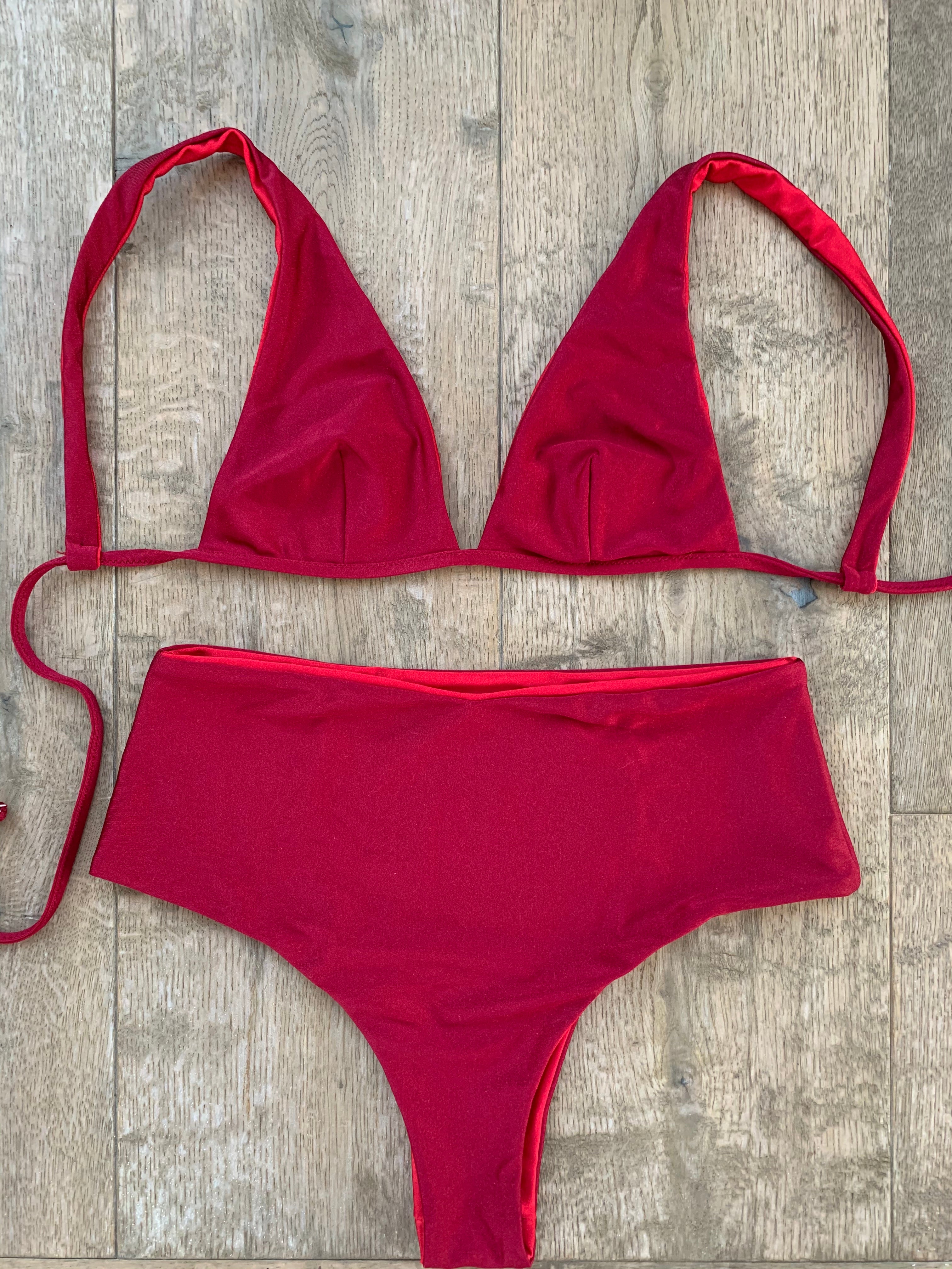 Tulum Bikini - Reversible (Red Fire / Red Passion)