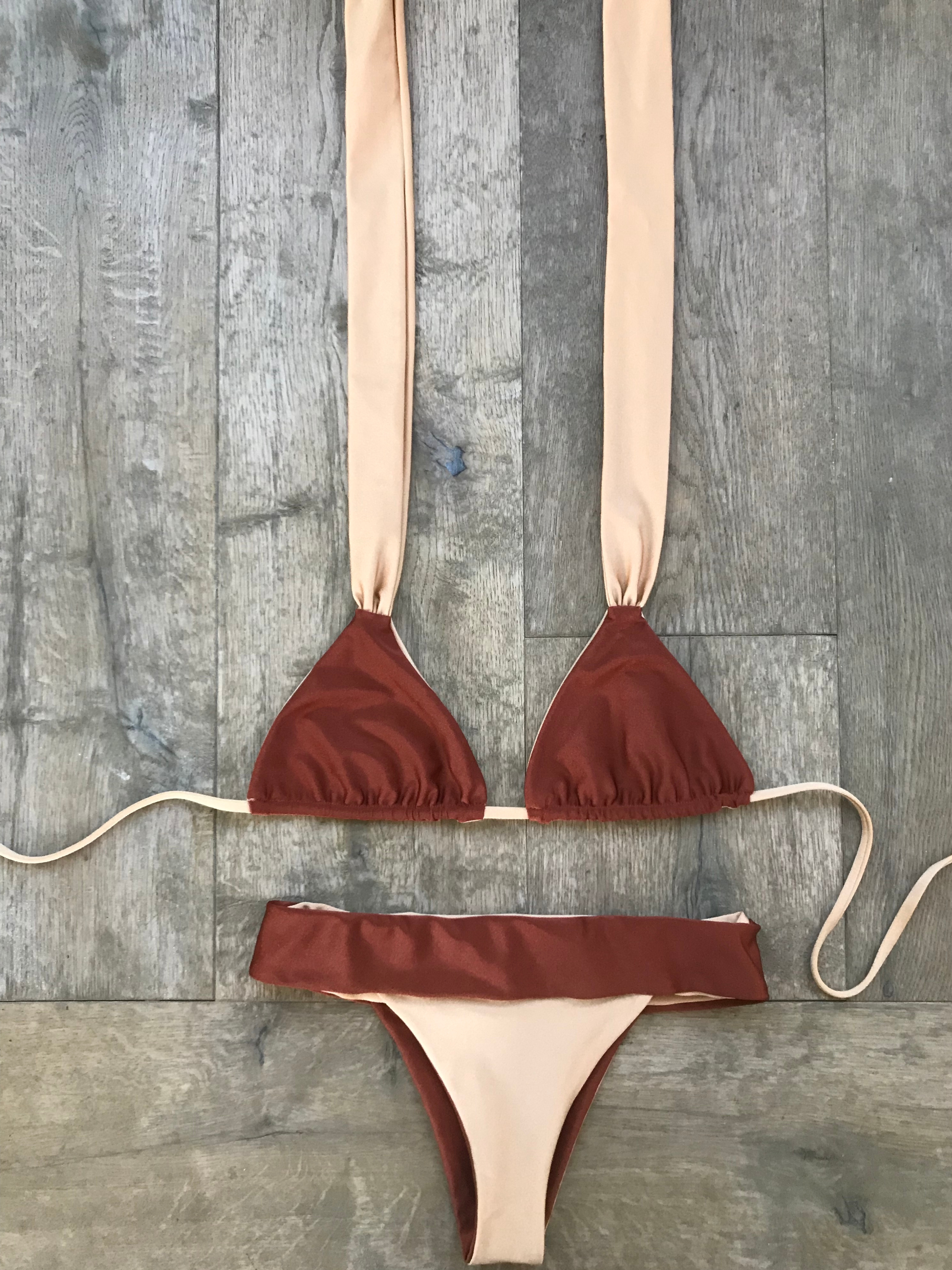 Reversible Bikini - Date / Champagne